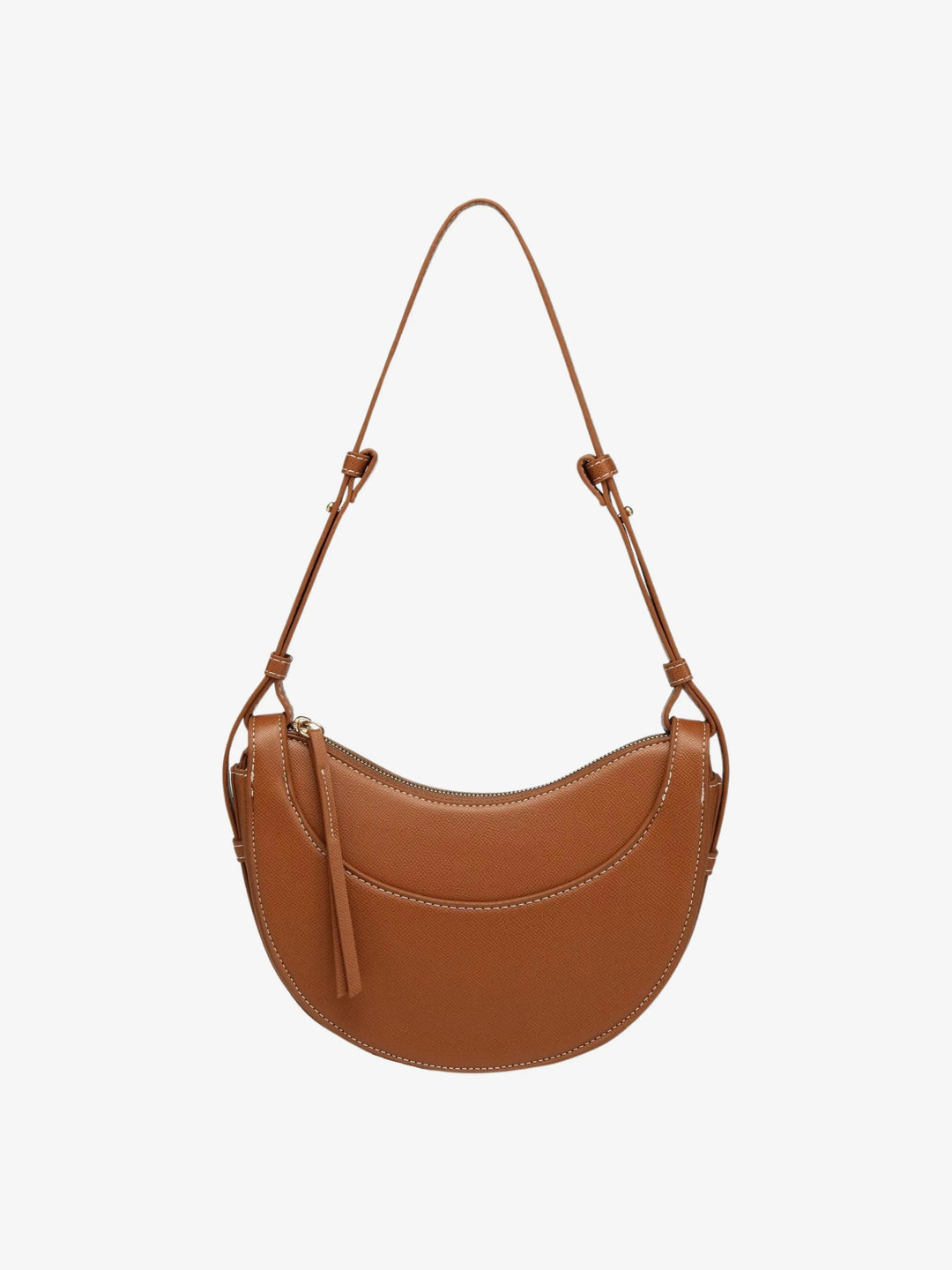 Curved Shoulder Bag for Women with Tassel - Practical and Elegant