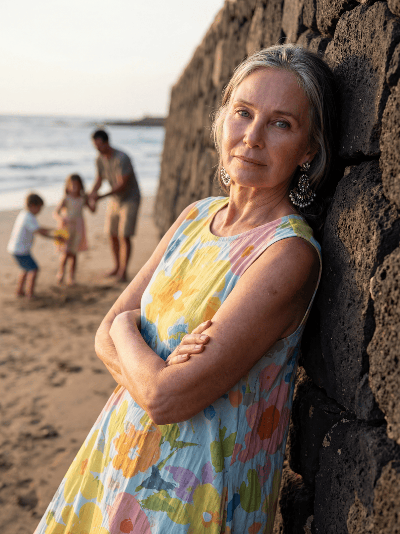 Talia™  |  Coastal Texture Midi Dress
