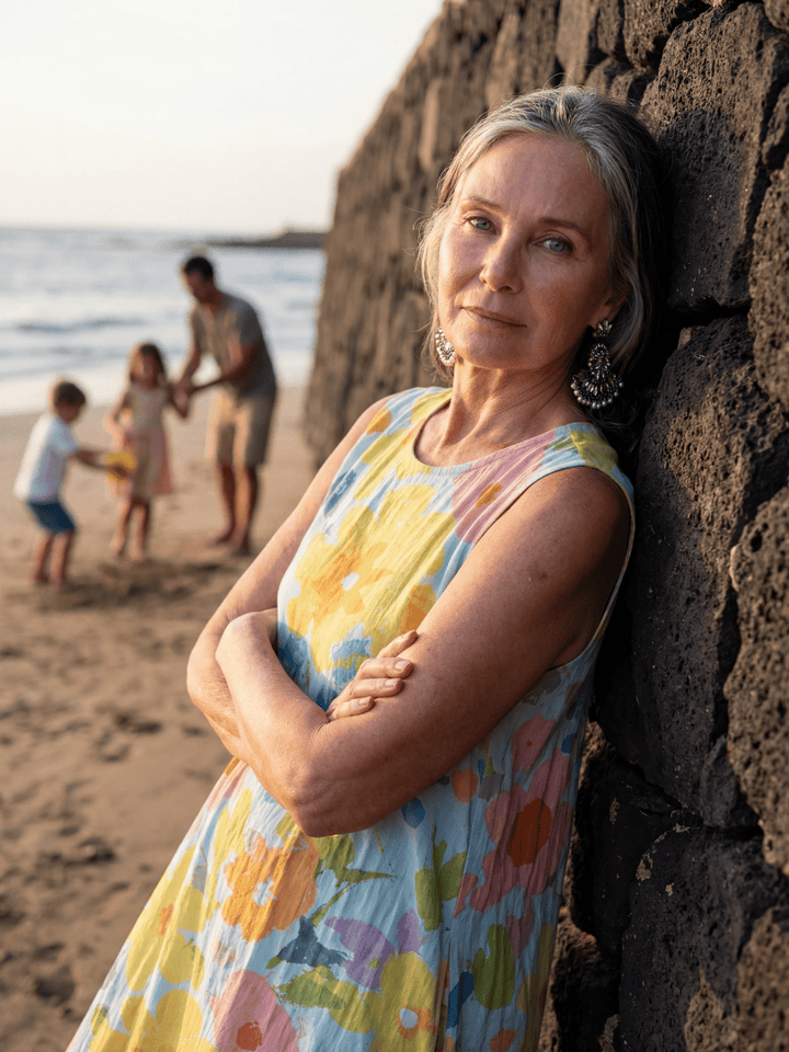 Talia™  |  Coastal Texture Midi Dress