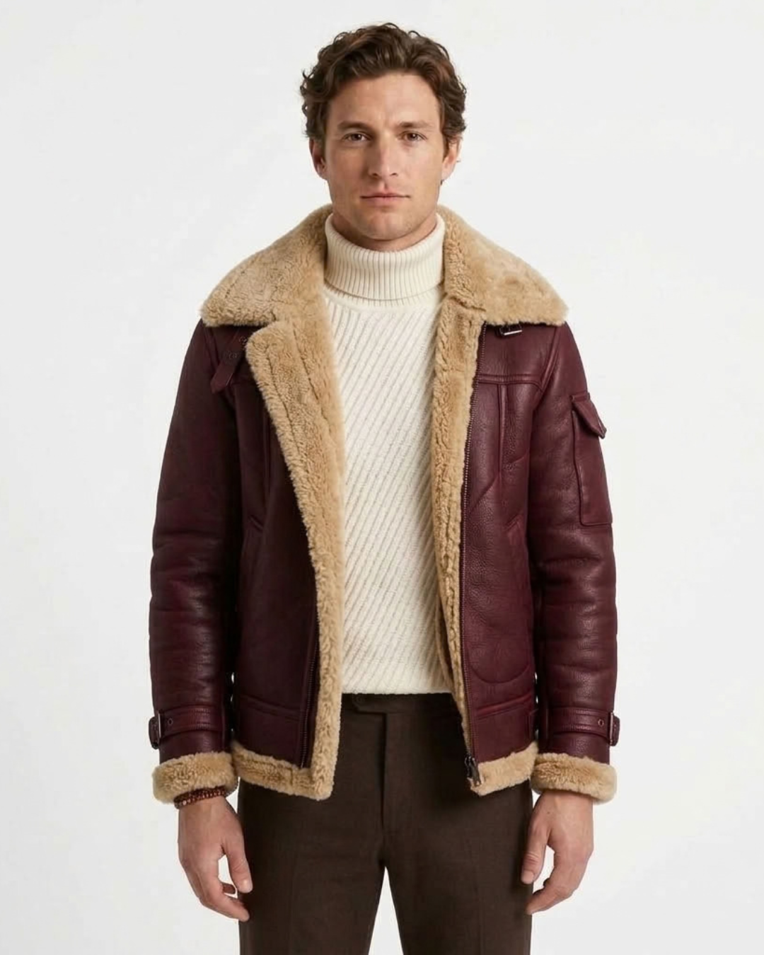 Structured Double-Lined Polar Effect Jacket for Men
