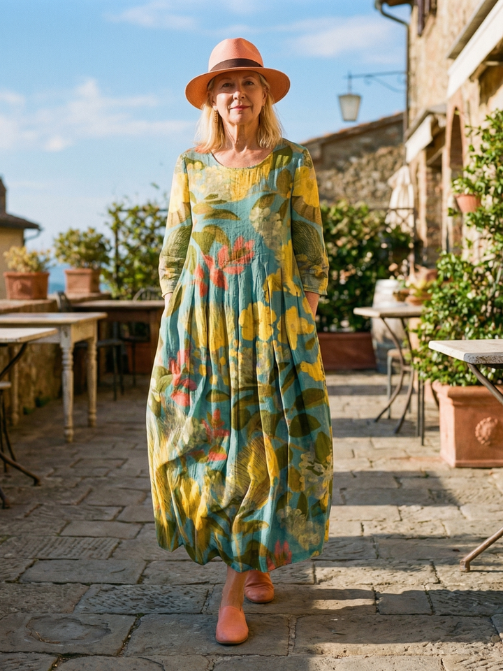 Galen™  |  Painted soft luxurious fabrics Dress