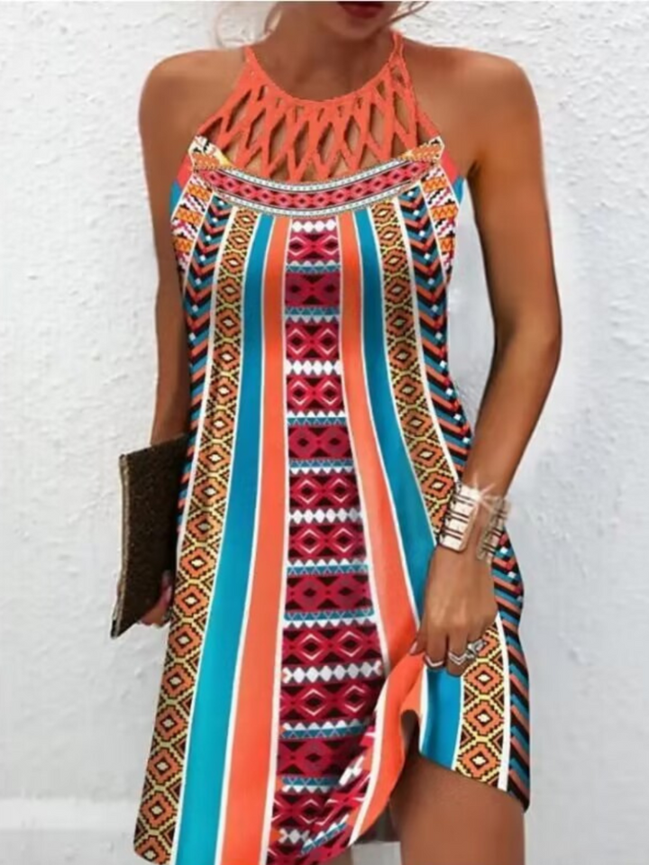 Athena | Casual Halter Neck Dress for Women