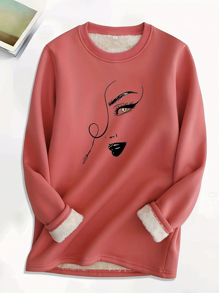 Comfortable Oversized Women's Sweatshirt Elina, view 3 - Elena Harper