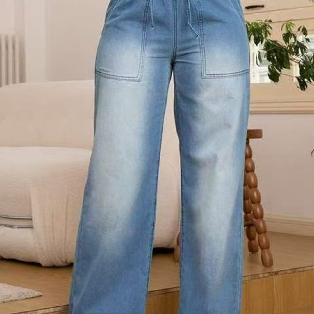 Sabrina Relaxed Wide-Leg Jeans - Elena Harper