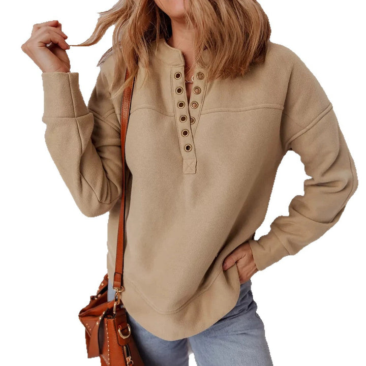Women's Dropped Shoulder Sweatshirt – Soft and Comfortable
