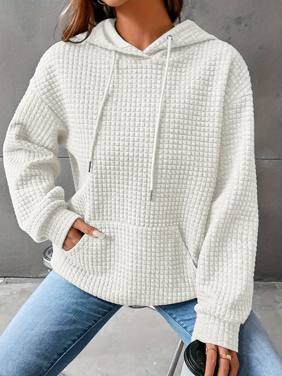 Serena Cozy Textured Hoodie - Elena Harper