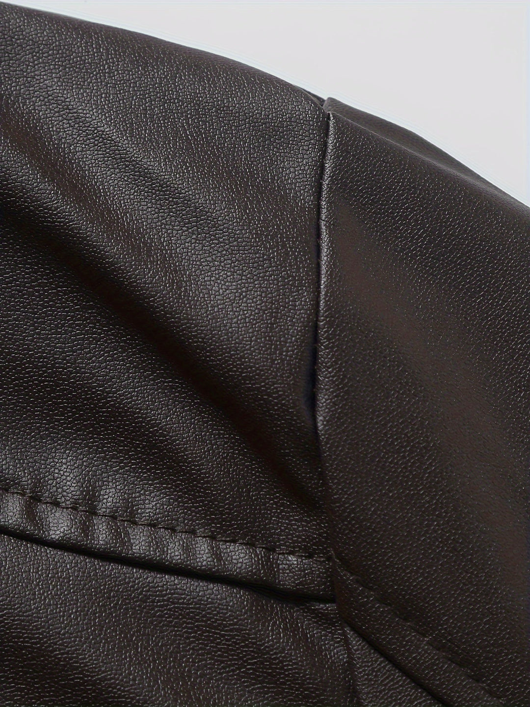 Roman Stand-Collar Moto Jacket, view 7 - Elena Harper