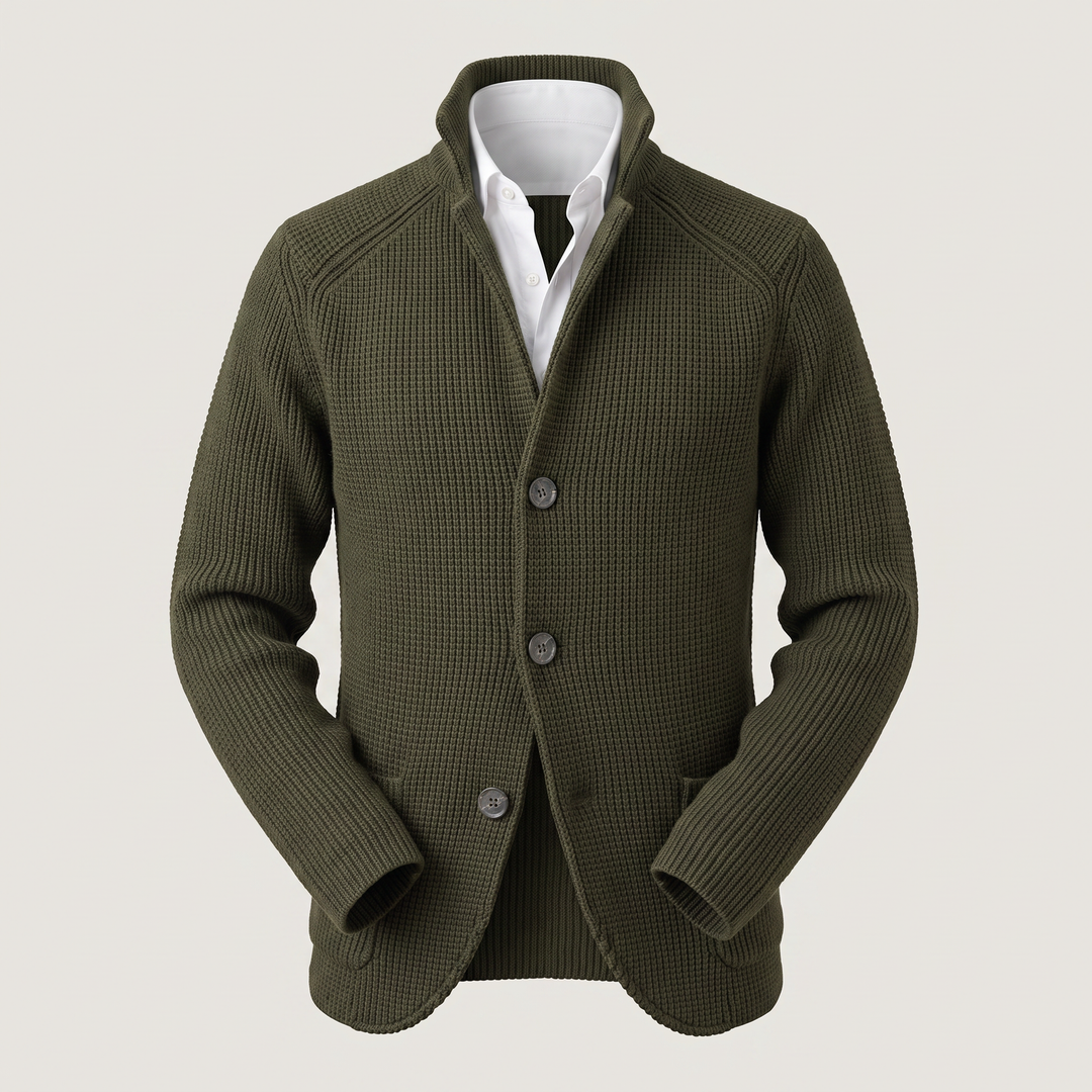 Felix Elegant and Versatile Knit Cardigan for Men, view 5 - Elena Harper