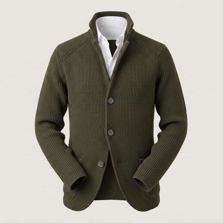 Felix Elegant and Versatile Knit Cardigan for Men, view 5 - Elena Harper