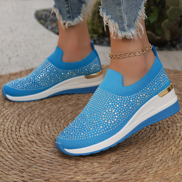 Genovefa Sparkling Women's Slip-On Sneakers, view 7 - Elena Harper