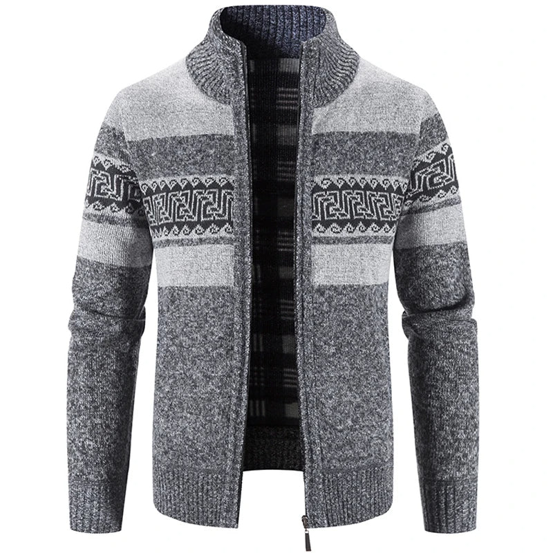 Lucas | Modern and Warm Men's Sweater Jacket