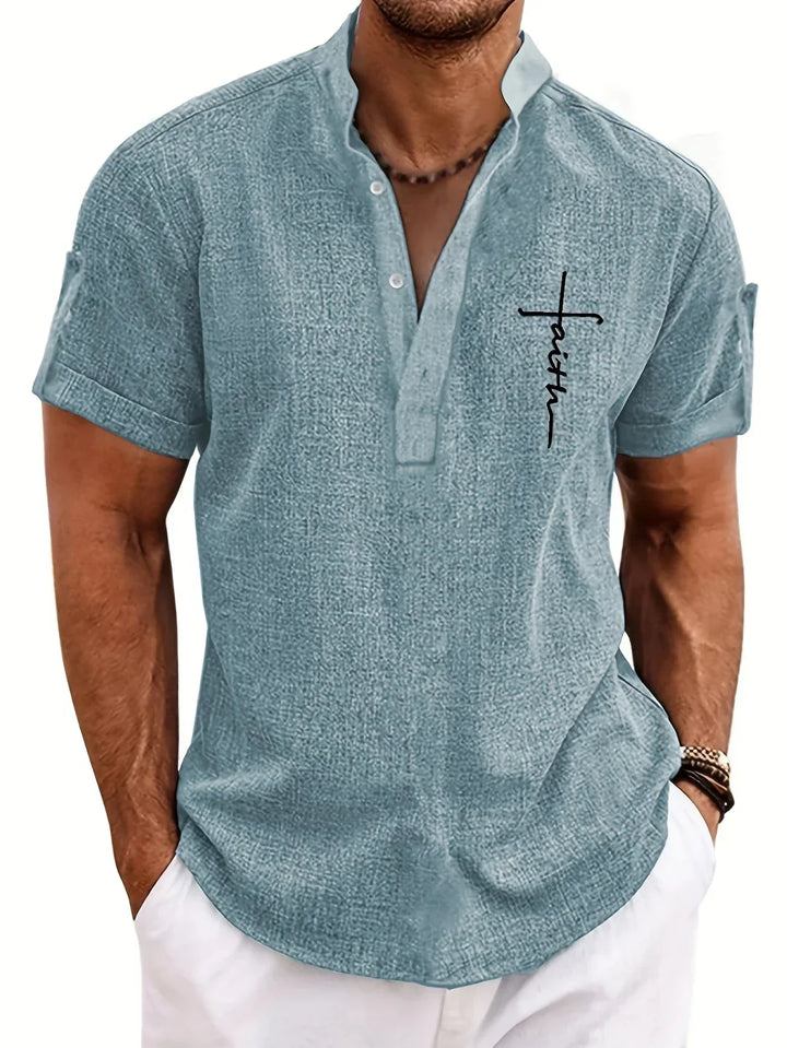 LAURENT MONACO | MEN'S HIGH COLLAR SHIRT