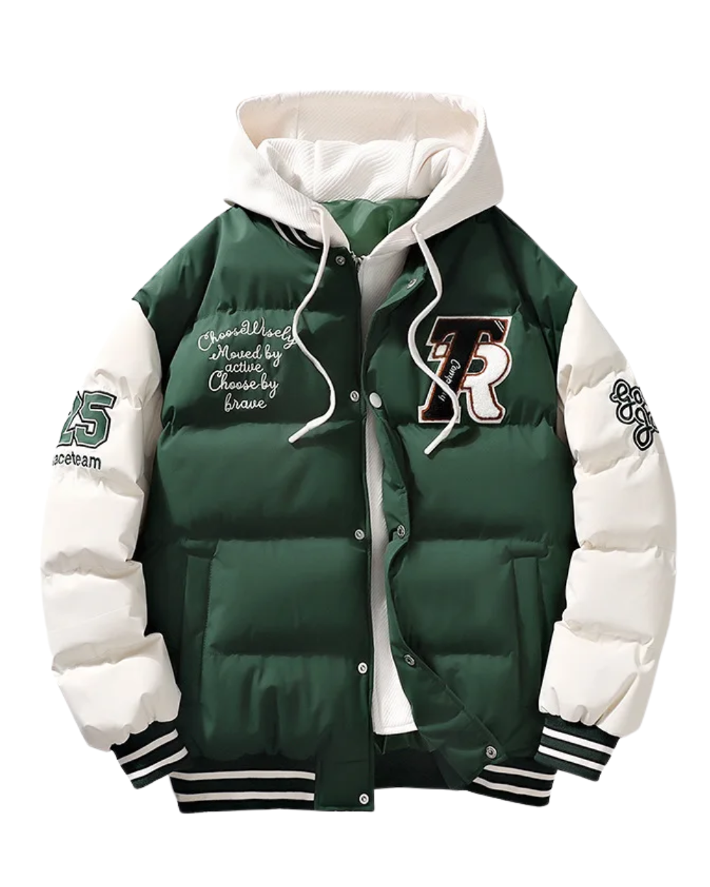 Emilian | Elegant and Warm Hooded Puffer Jacket
