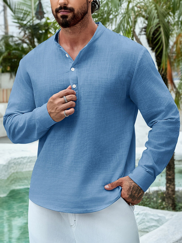 LAURENT MONACO | BOAT NECK SHIRT FOR MEN