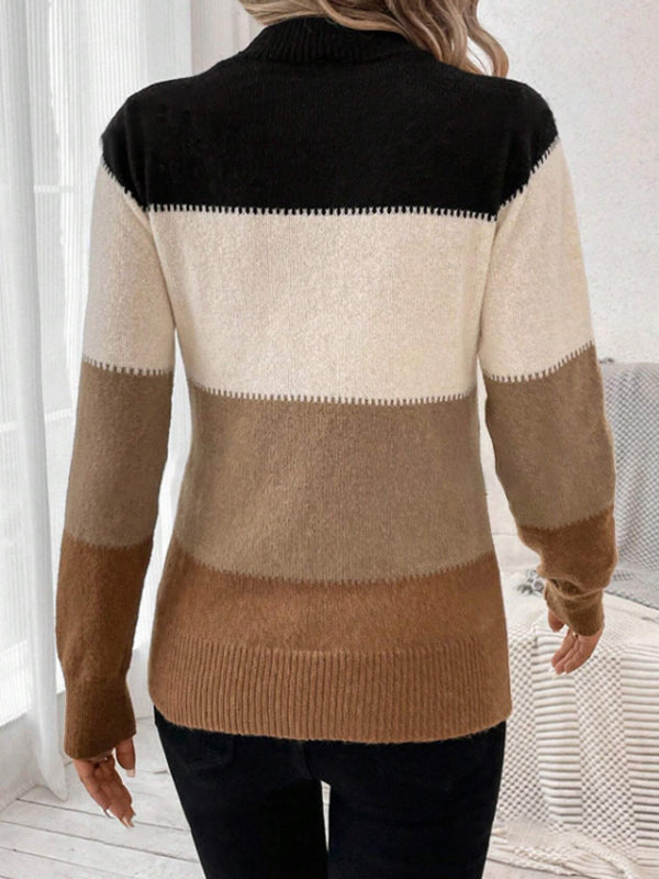Zoey | Colorblock Knit Sweater