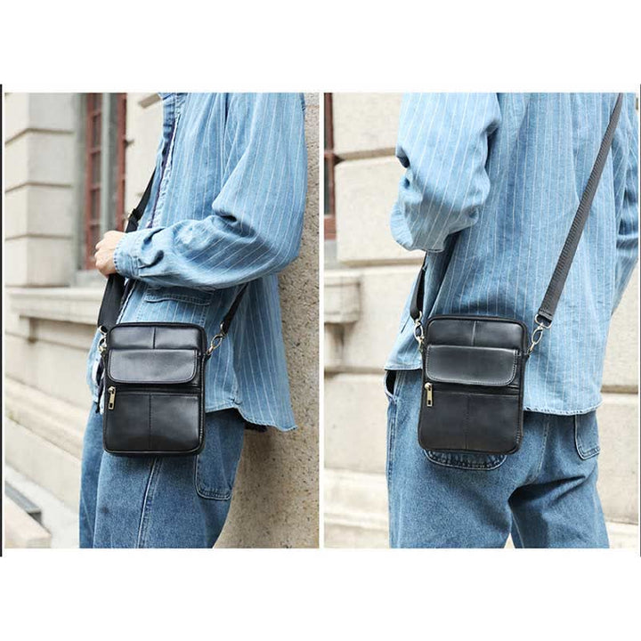 Men's Compact Shoulder Bag - Everyday Essential