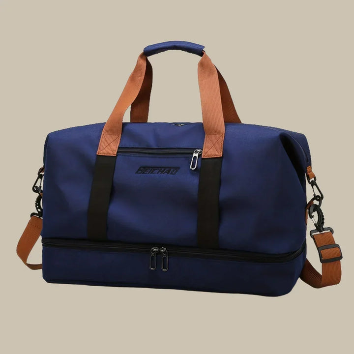 Men's Spacious and Stylish Travel Duffel Bag, view 5 - Elena Harper