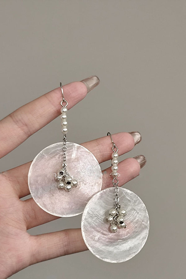 Light Luxury Pearl Pendant Earrings
