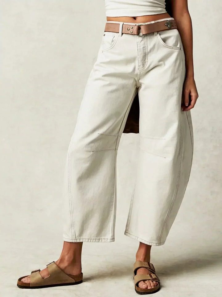 Gabriela | Women's Printed Wide-Leg Jeans