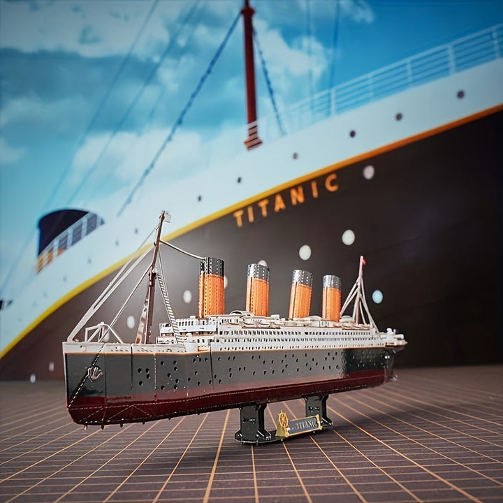 Titanic 3D Model Kit Intricate DIY Craft Project, view 6 - Elena Harper