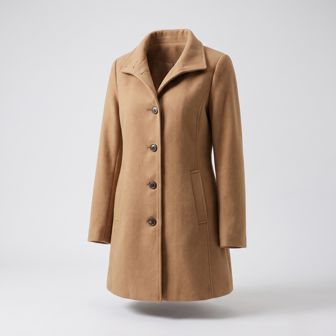Clara Warmer and Timeless High-Quality Women's Trench Coat, view 2 - Elena Harper