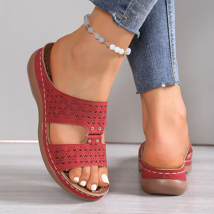 Graciena Orthopedic Slippers with Comfort Sole, view 6 - Elena Harper