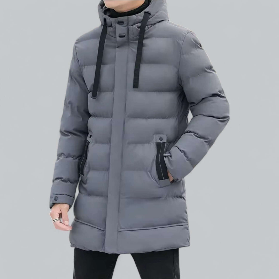 Longline Padded Winter Parka Coat - Elena Harper