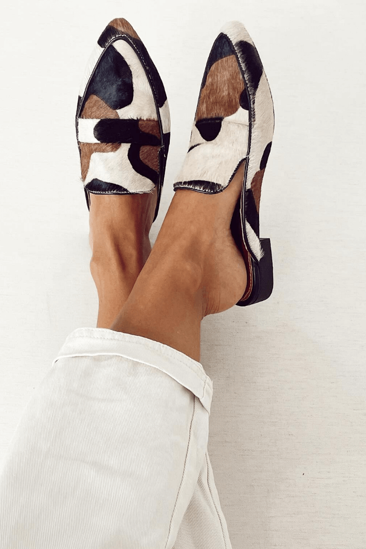 Britney Loafer With Abstract Pattern - Elena Harper