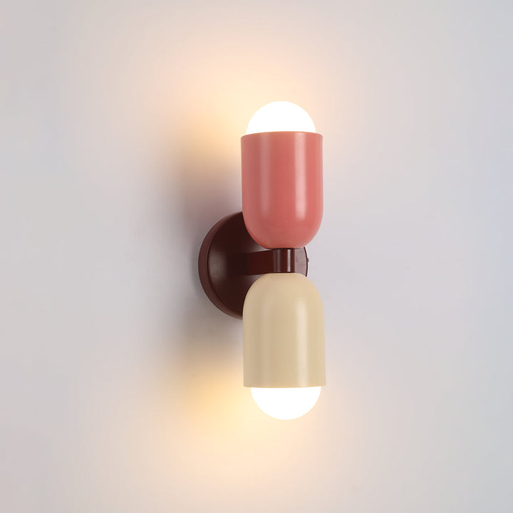 Colorful Double-Headed Wall Sconce – Modern Design