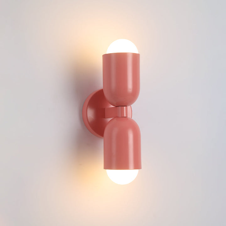 Colorful Double-Headed Wall Sconce – Modern Design
