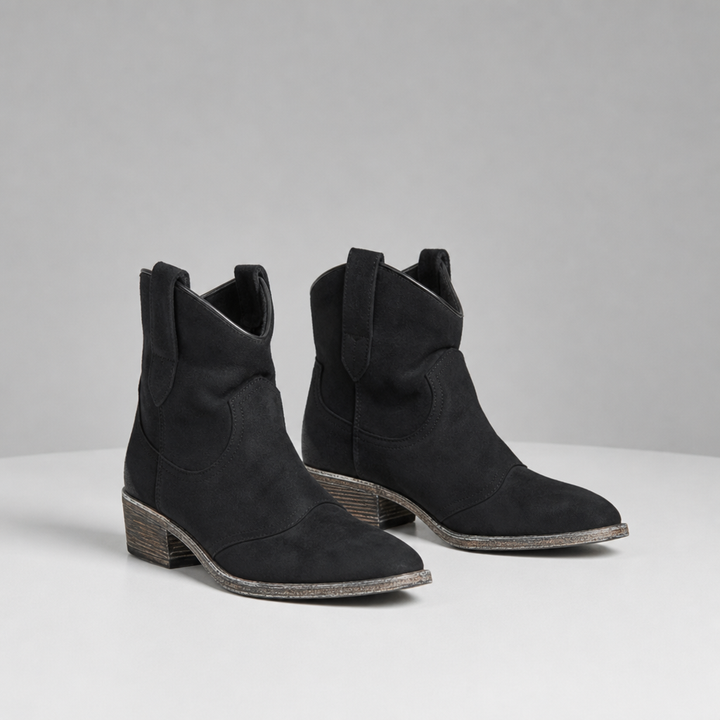 Arles Vintage Western Ankle Boots