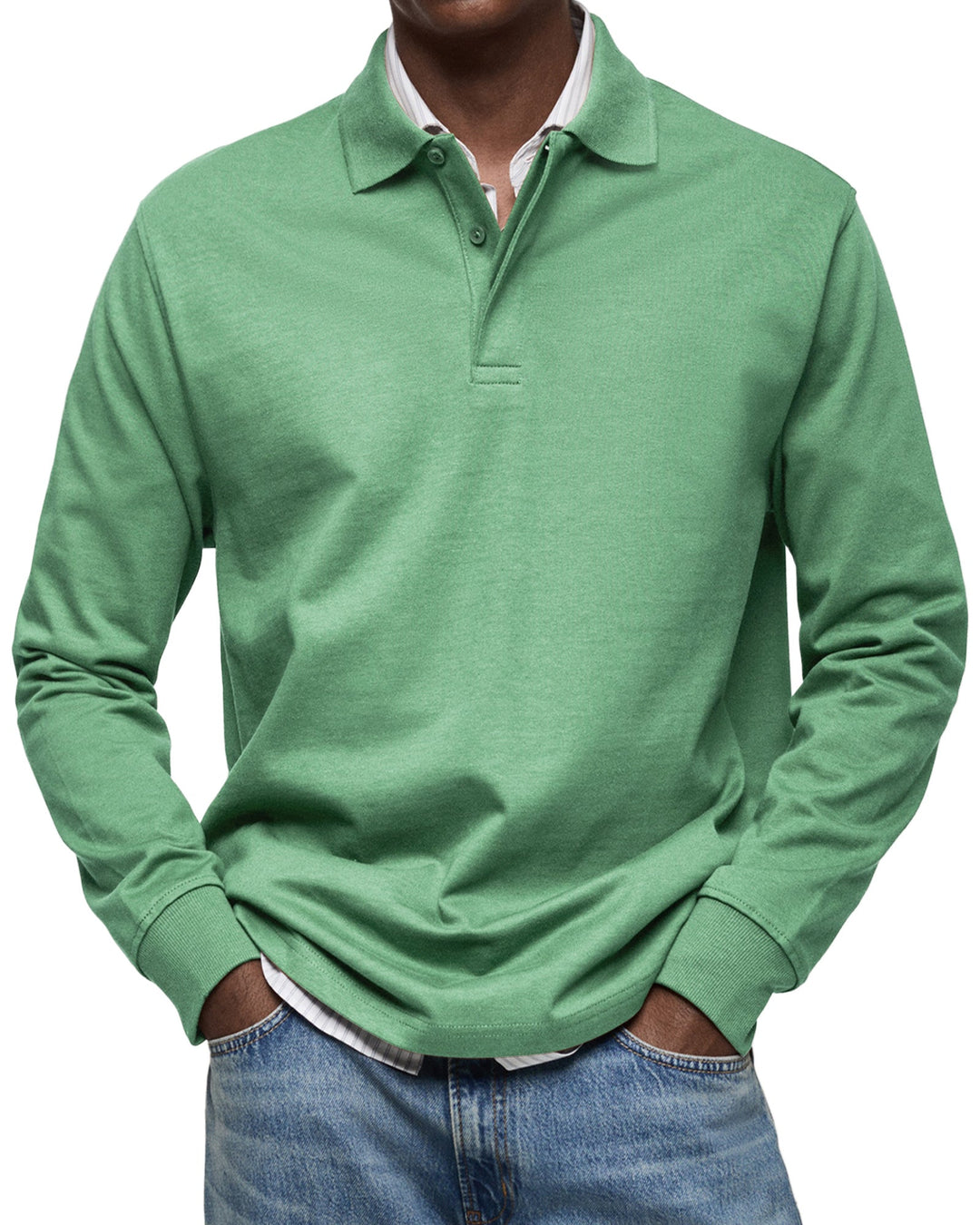Luxury Long-sleeved Polo - Elena Harper