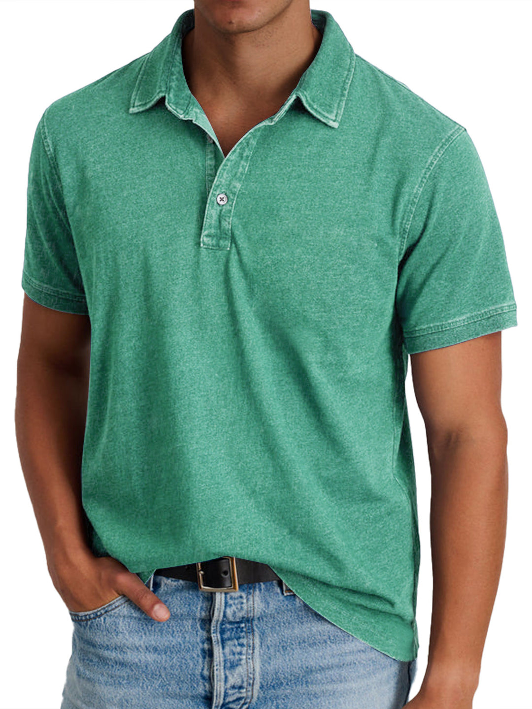 Spencer Refined Heritage Polo Shirt, view 2 - Elena Harper