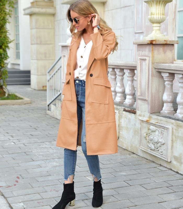 Premium Long Coat for Women – Elegant and Warm