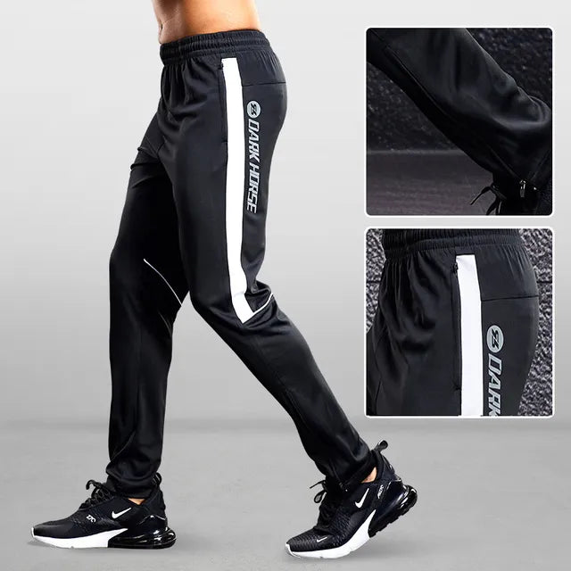 Men's Performance Jogger Pants with Zipper Pockets & Tapered Fit, view 4 - Elena Harper