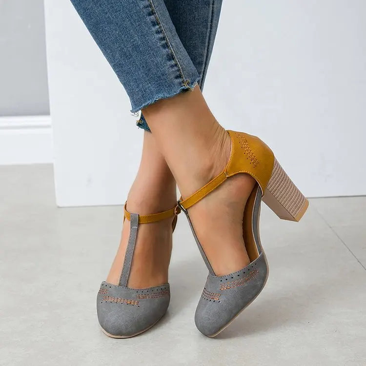 Blue Women's Pumps EB, view 3 - Elena Harper