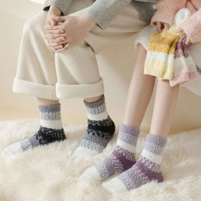 Warm Striped Socks