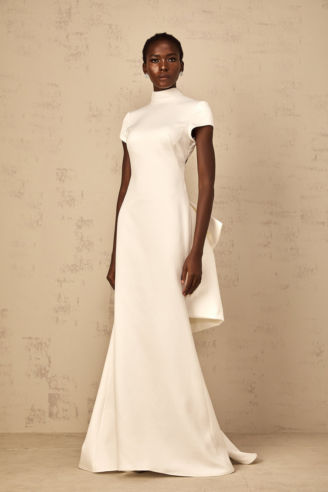 Anelis Statement Bow Mermaid Maxi Dress, view 8 - Elena Harper