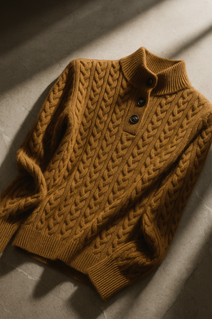 Arden Button-Up Sweater - Elena Harper