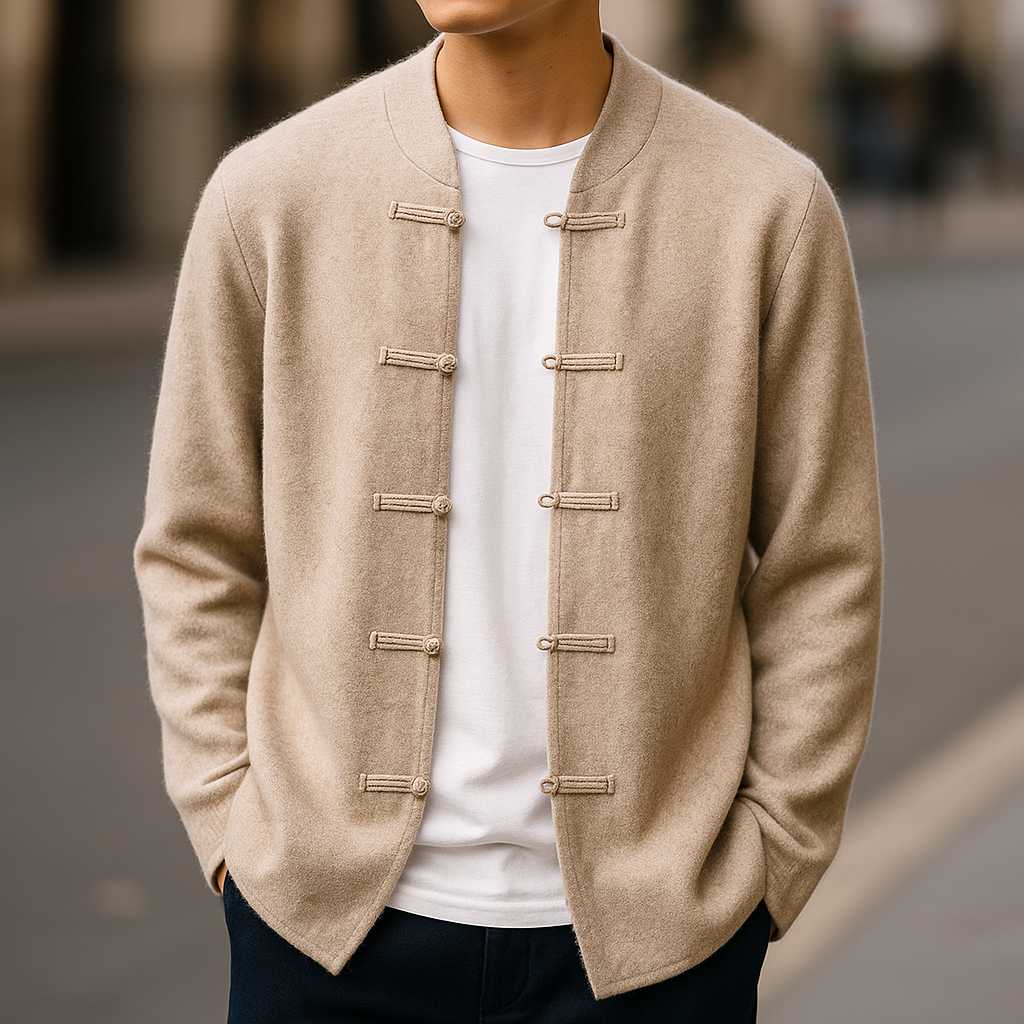 HARRINGTON OXFORD | STAND COLLAR CARDIGAN FOR MEN