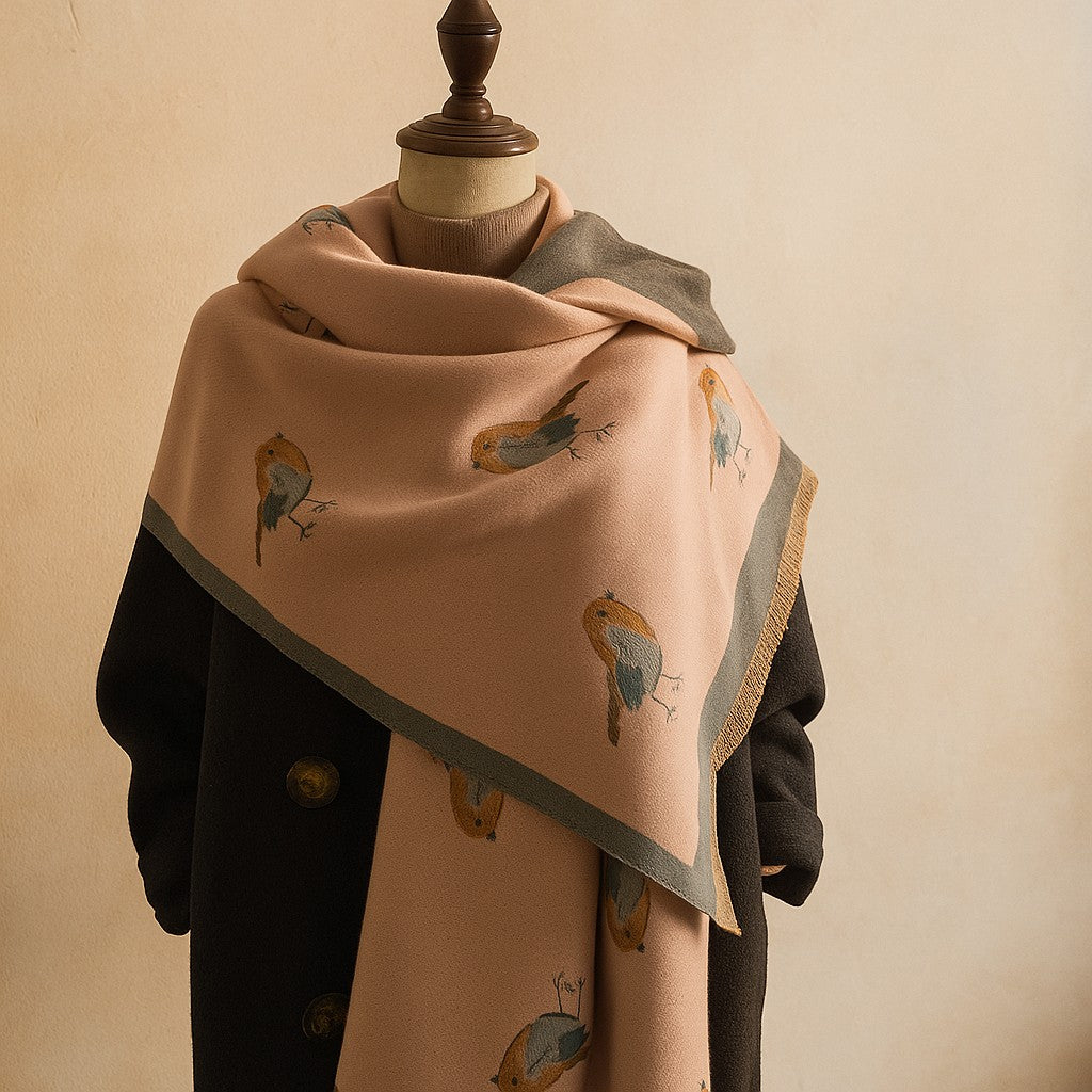 Laurina Soft Printed Scarf, view 3 - Elena Harper