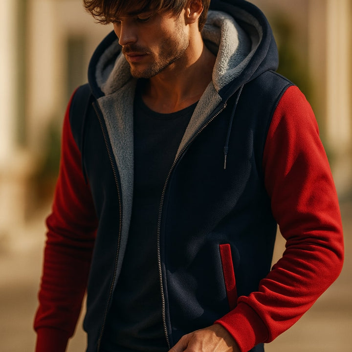 LAURENT MONACO | HOODED DOUBLE-LINED JACKET FOR MEN