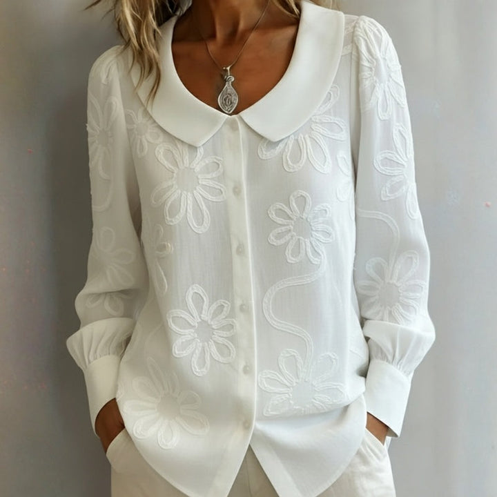 Casual Floral Print Shirt - Elena Harper