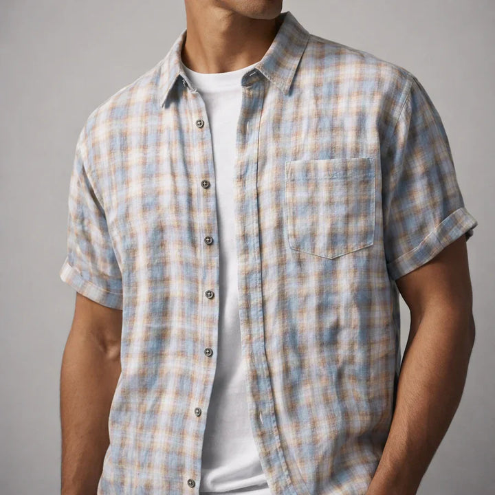 LAURENT MONACO | RETRO CHECK SHIRT FOR MEN