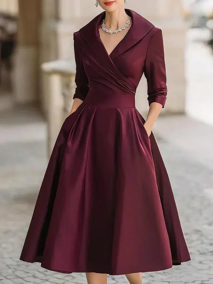 Clara Elegant Dress, view 6 - Elena Harper