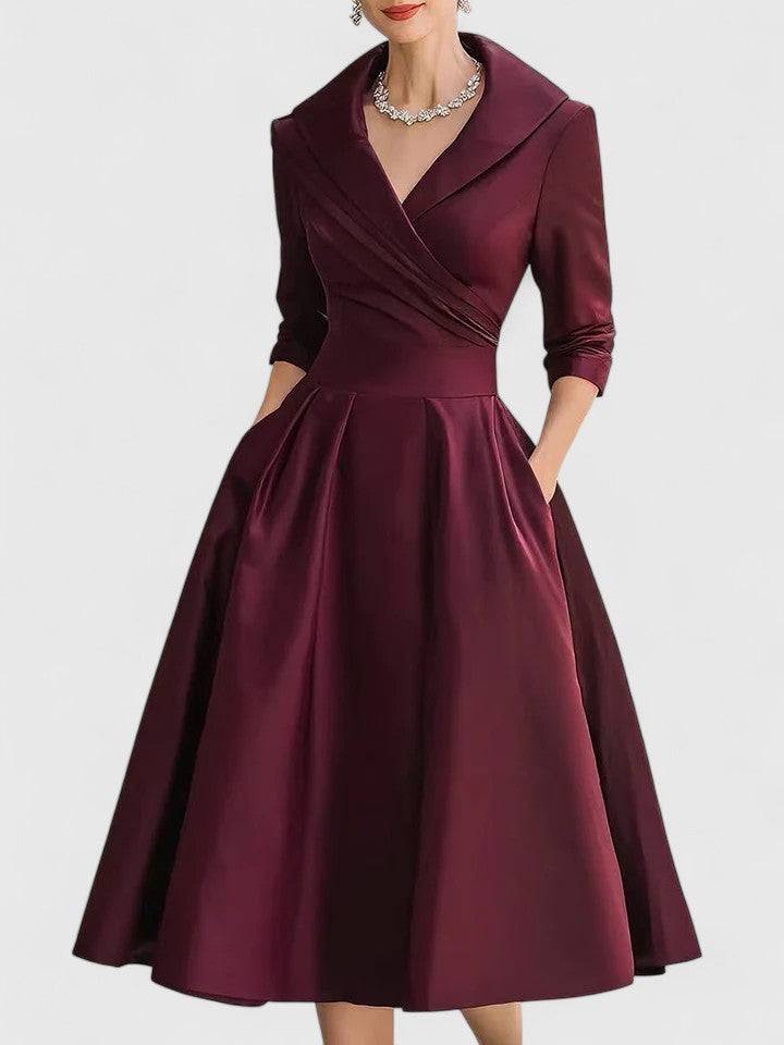Yan™  |  Elegant Midi Dress