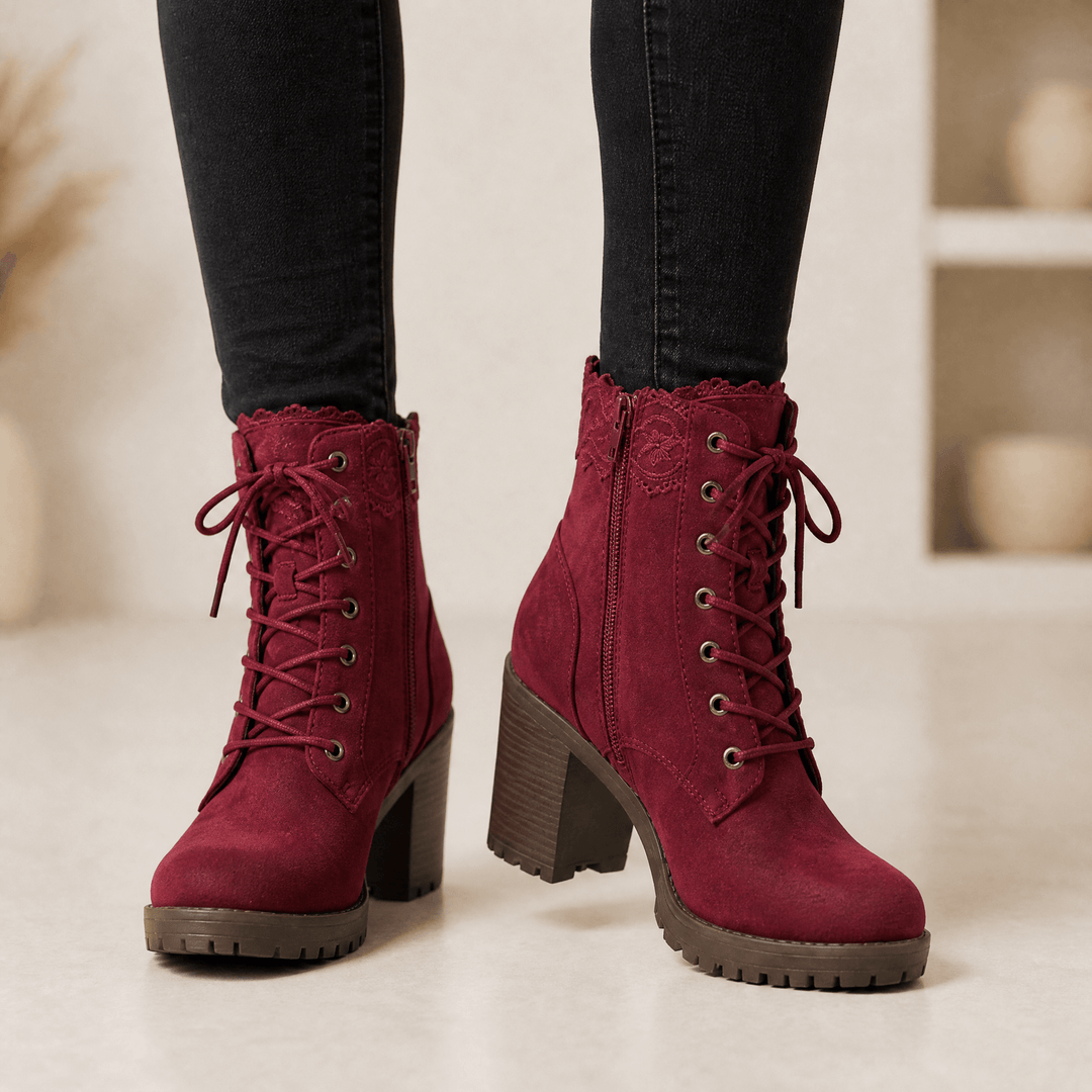 Maya | Romantic and Comfortable Women's Suede Ankle Boots