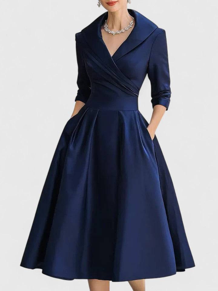 Yan™  |  Elegant Midi Dress
