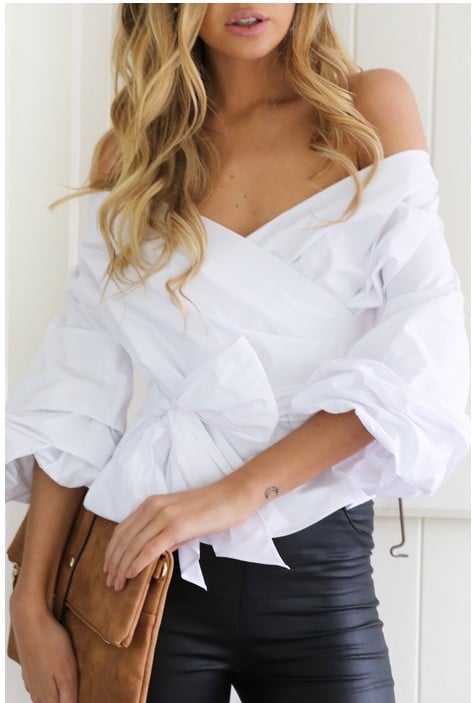 Noelle - Cropped Lace Blouse