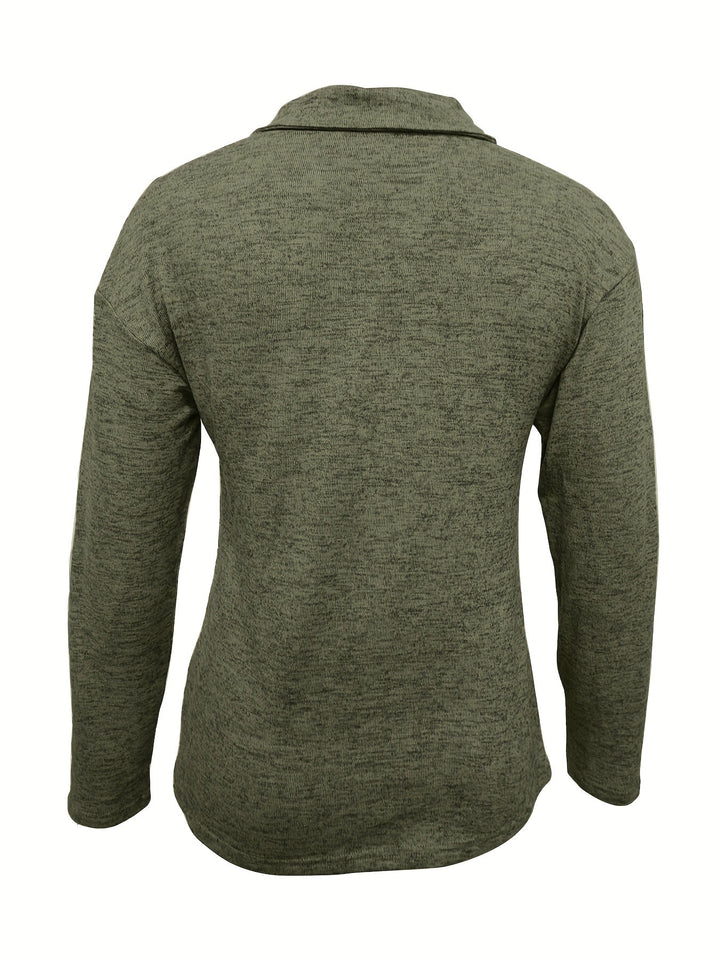 DIANA – CASUAL ZIP COLLAR TOP